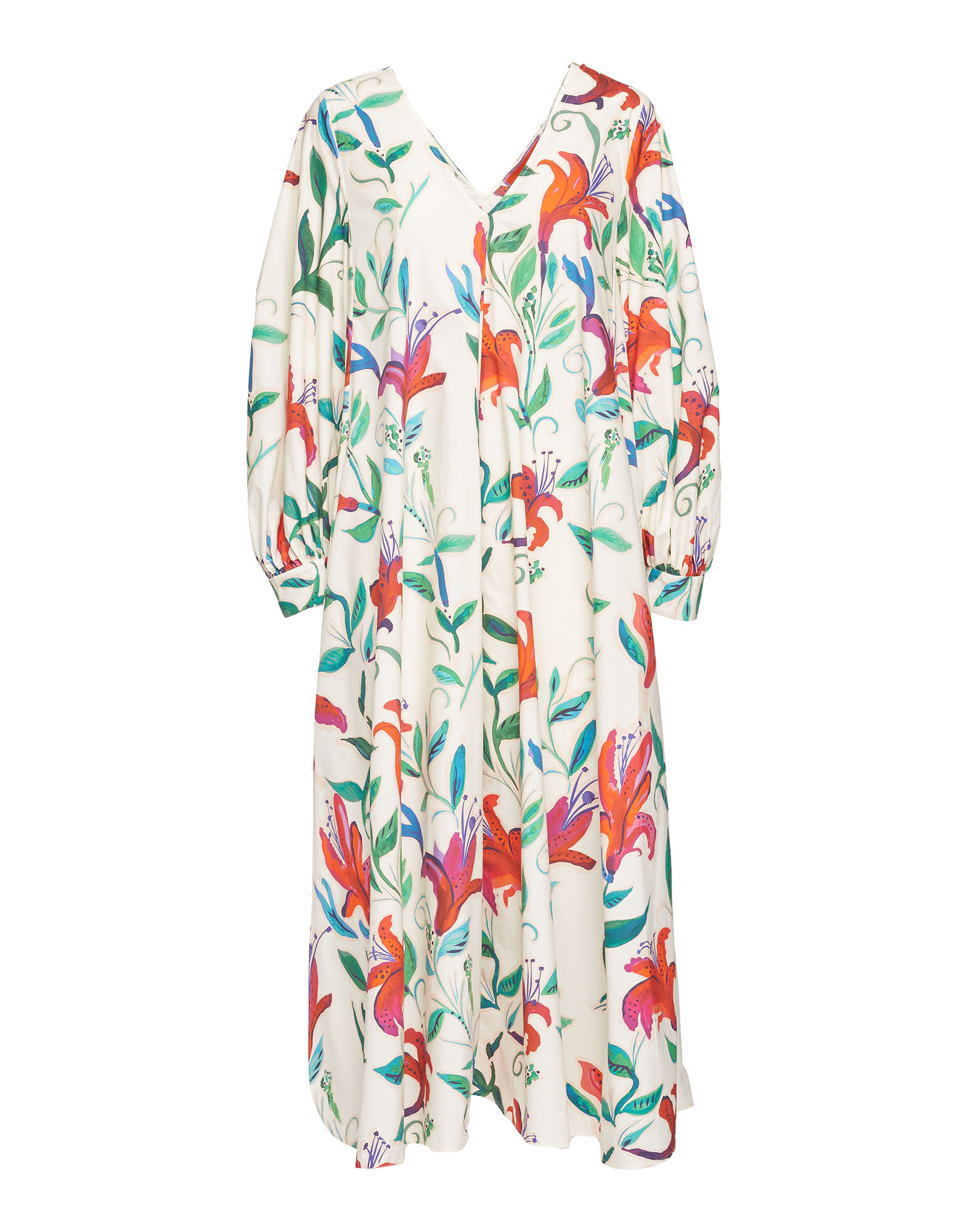 La DoubleJ Bali Dress White Lily DRE0279COT001LIY0002