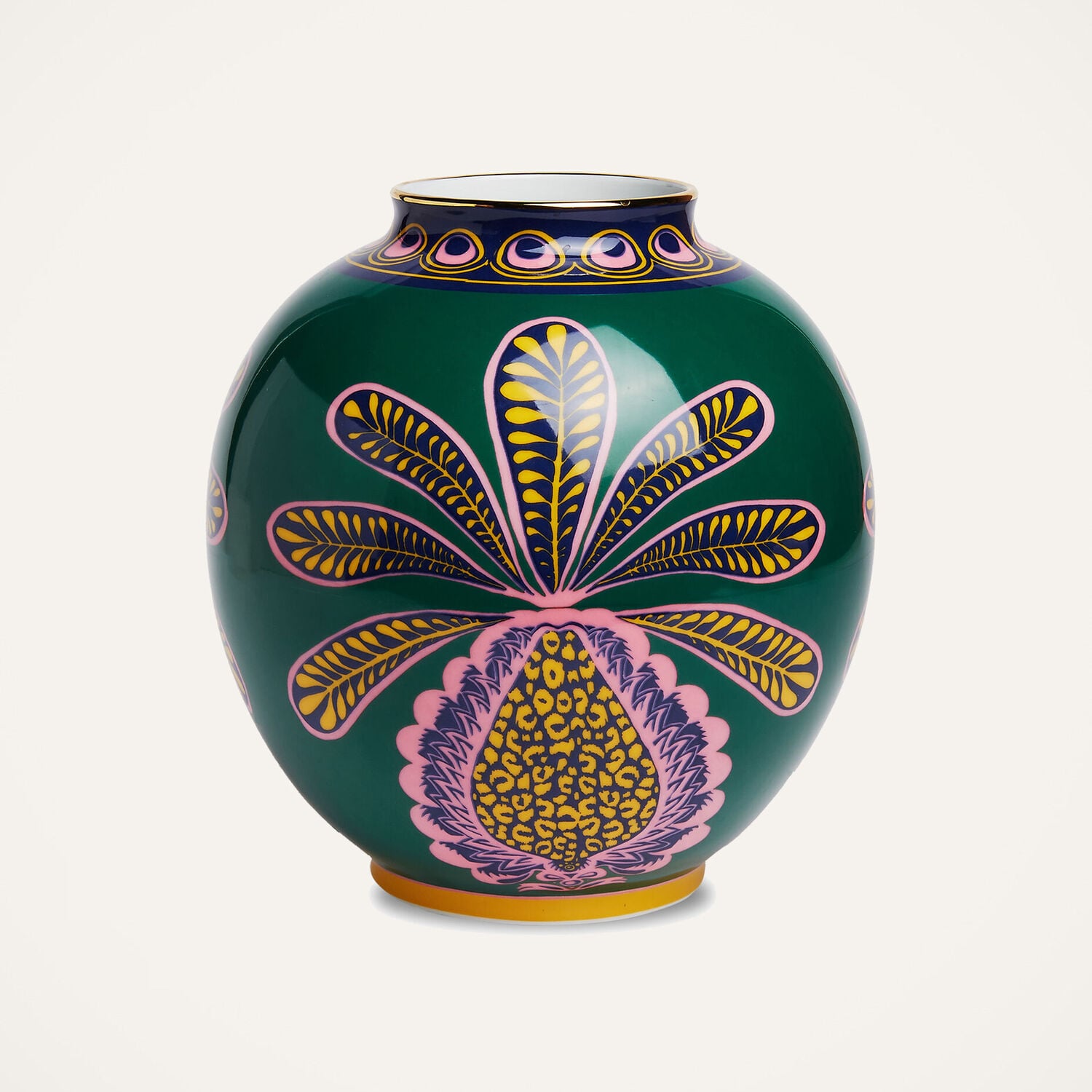 La DoubleJ Vases gend - Bubble Vase Big Pineapple Verde One Size 100% Porcelain