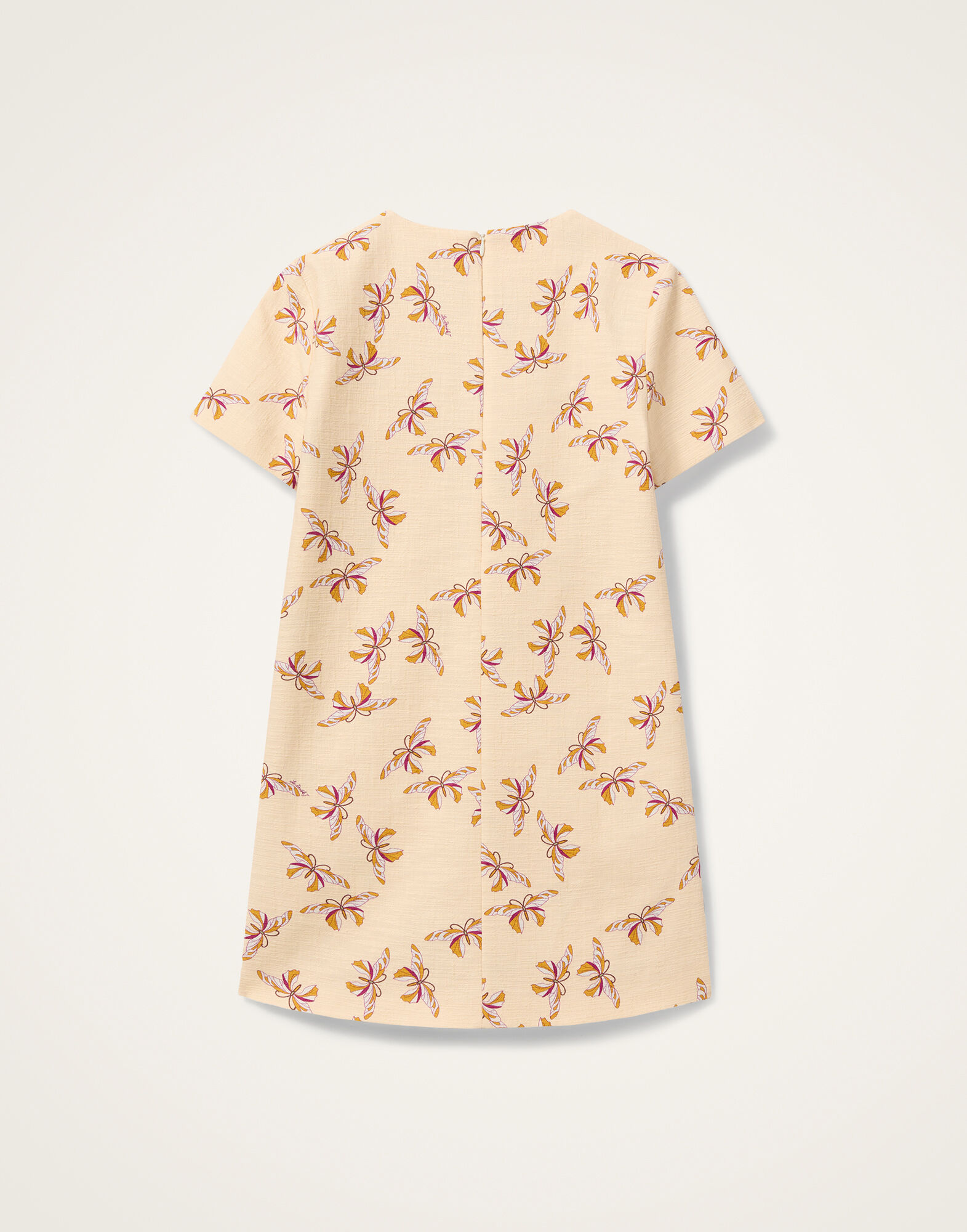 La DoubleJ Mini Swing Dress Farfalla Buttercream DRE0658COT005FAR08WH09