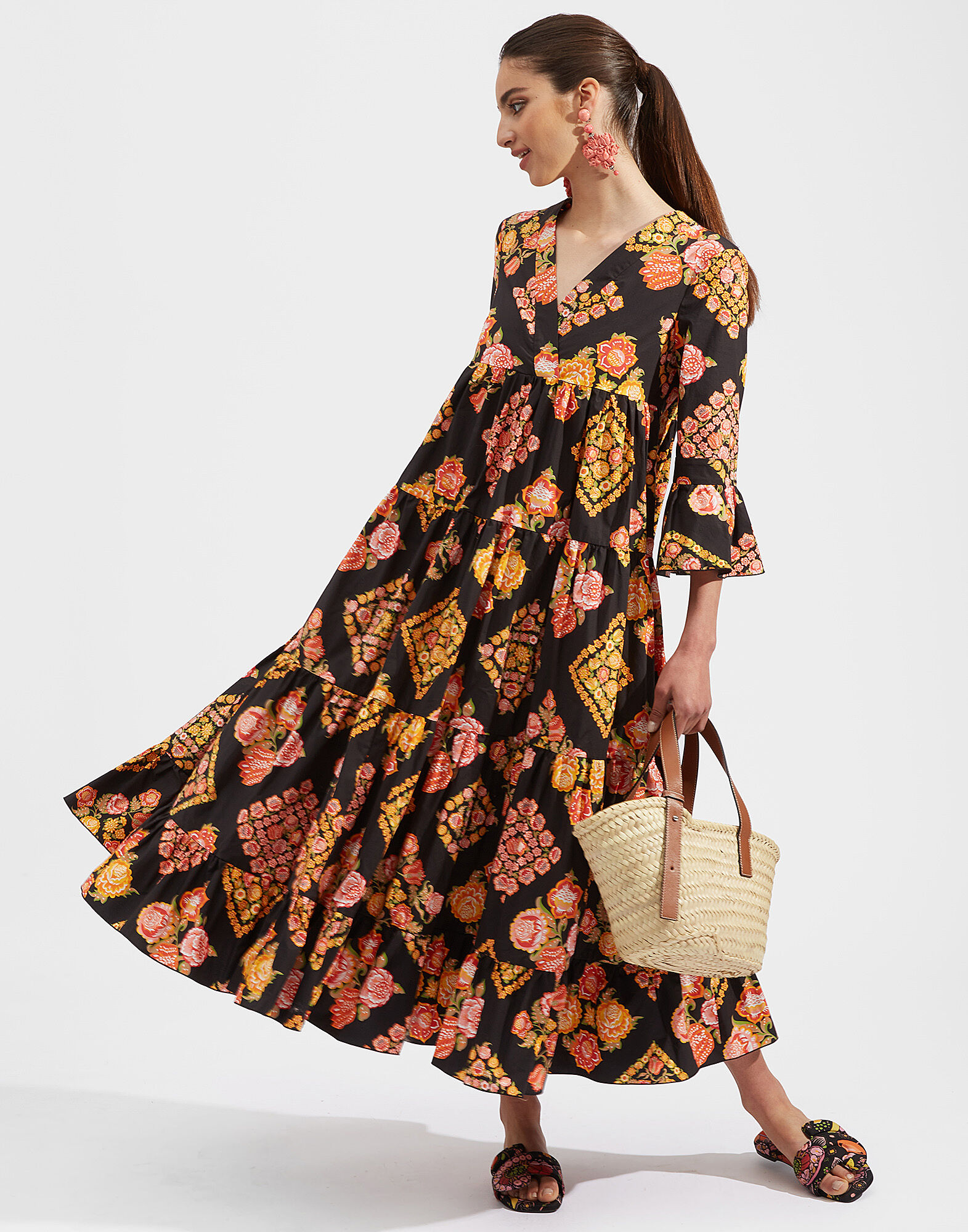 La DoubleJ Jennifer Jane Dress Cowgirl Nero DRE0114COT001COW0002