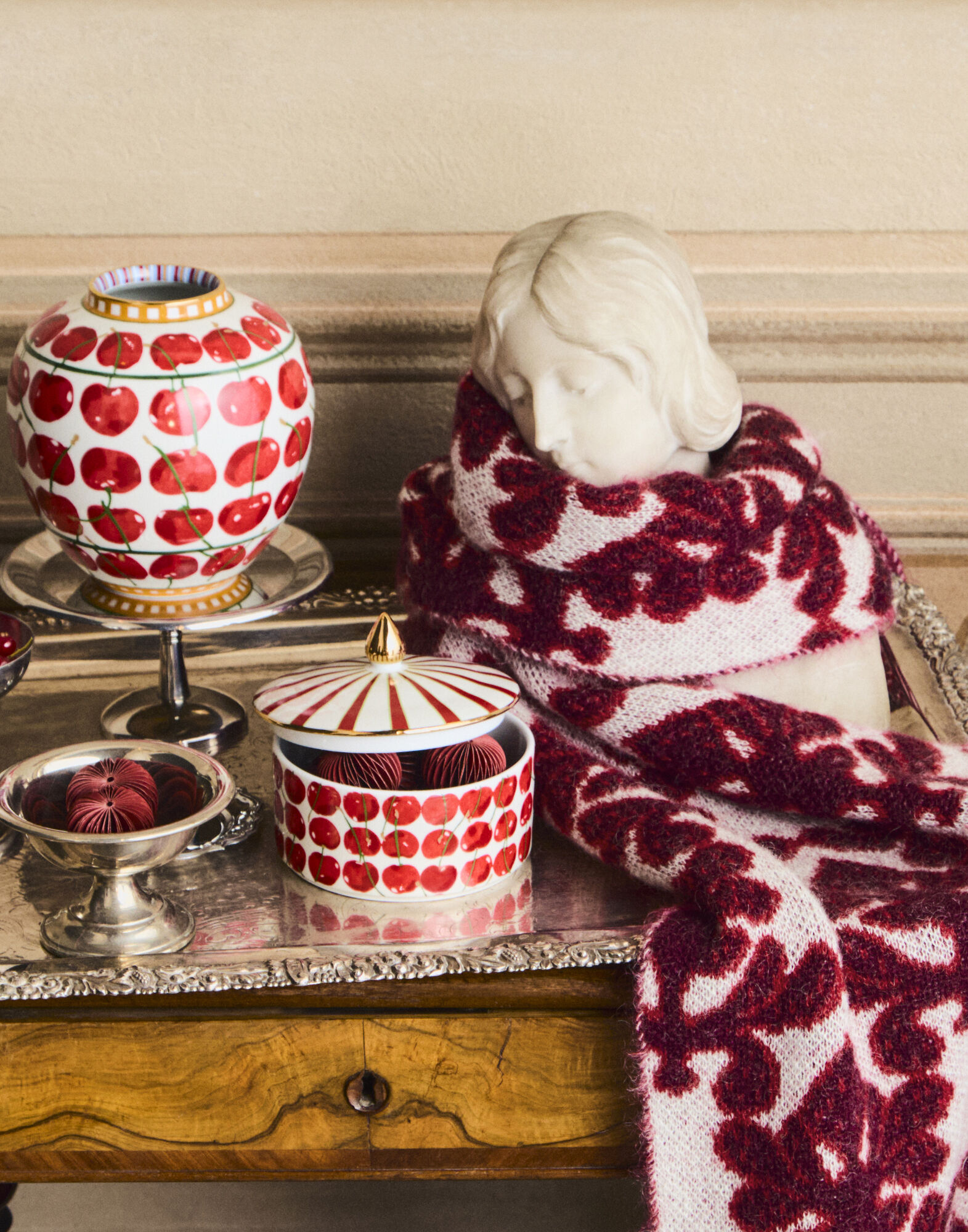 La DoubleJ Goodie Jar Cherries Ivory BWC0001CER001CHY05WH04