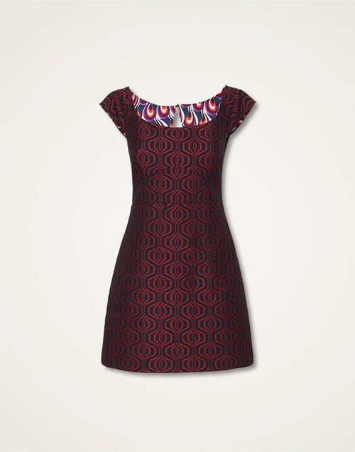 La DoubleJ Mini Arabesque Dress Pixel Blue DRE0833JCQ098PIX01BU03