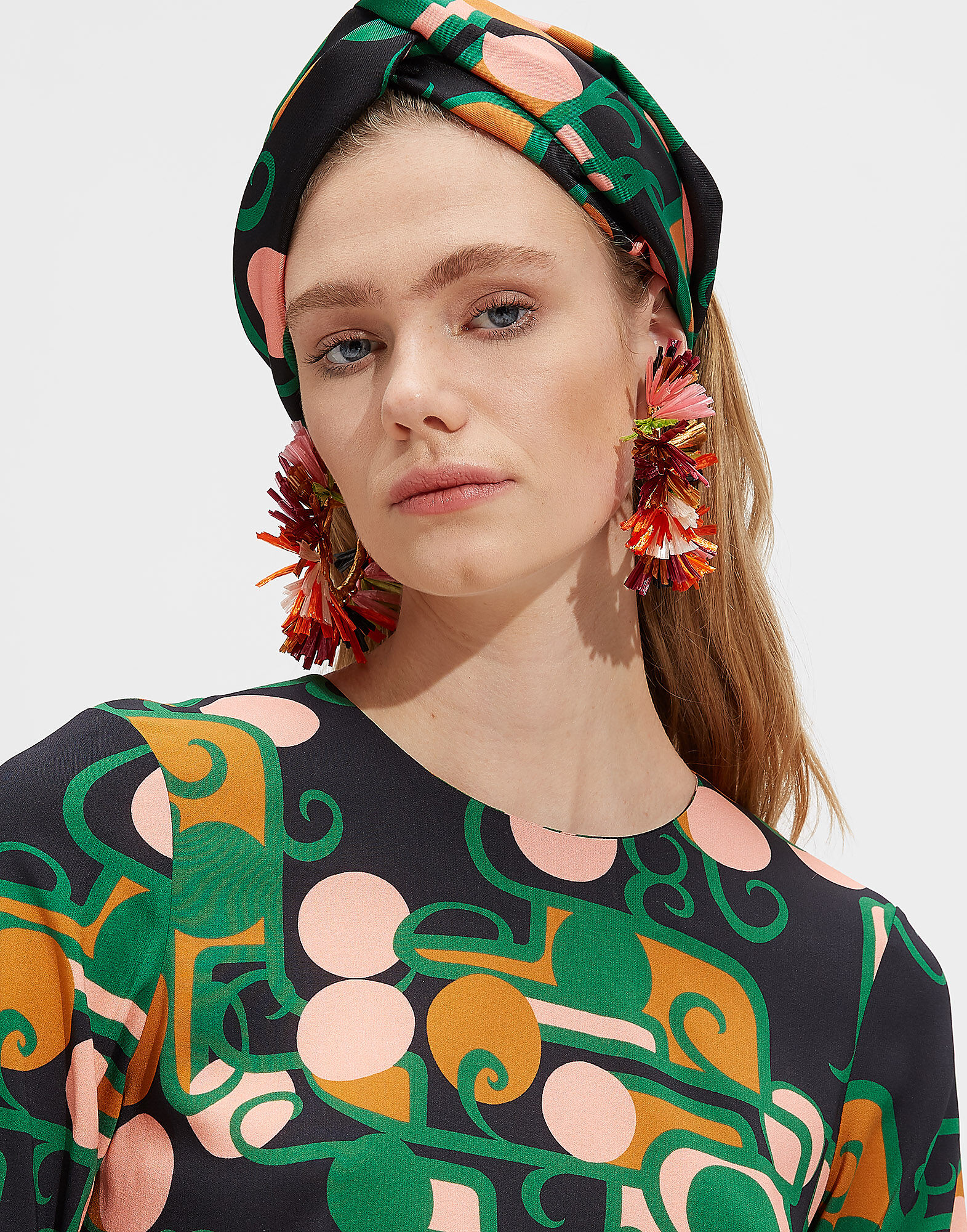 LaDoubleJ Long Sleeve Swing Dress Deco DRE0184VIS001DEC0001