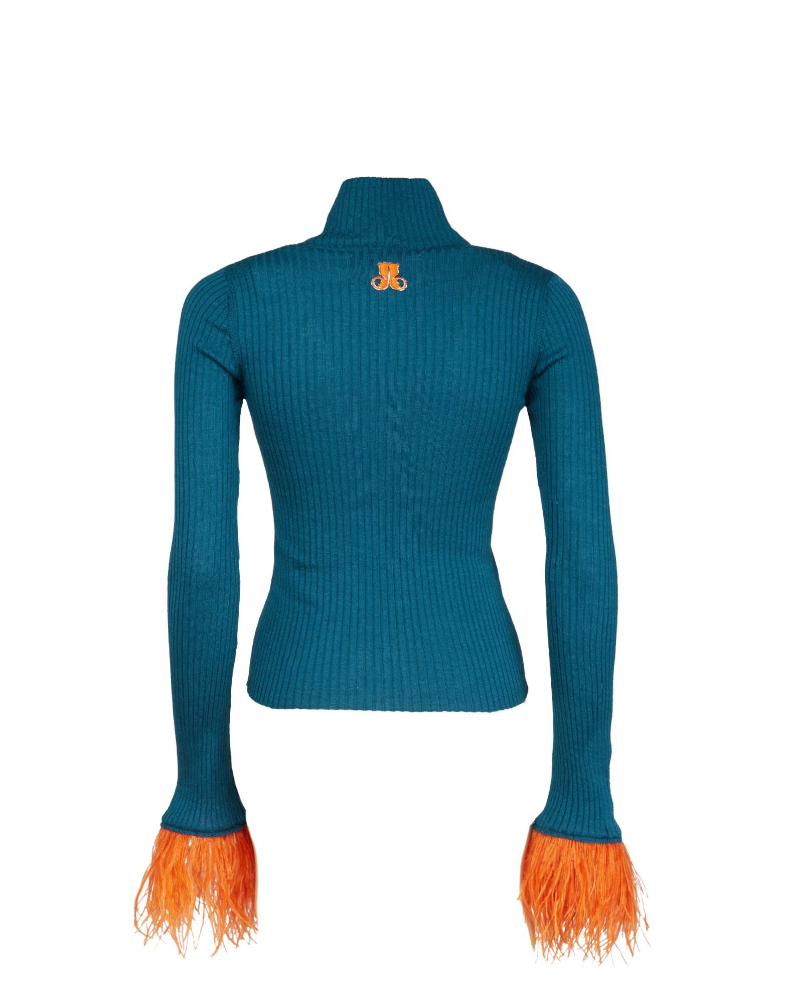 La DoubleJ High Kick Top Blue PUL0167KNI091VA196BU05