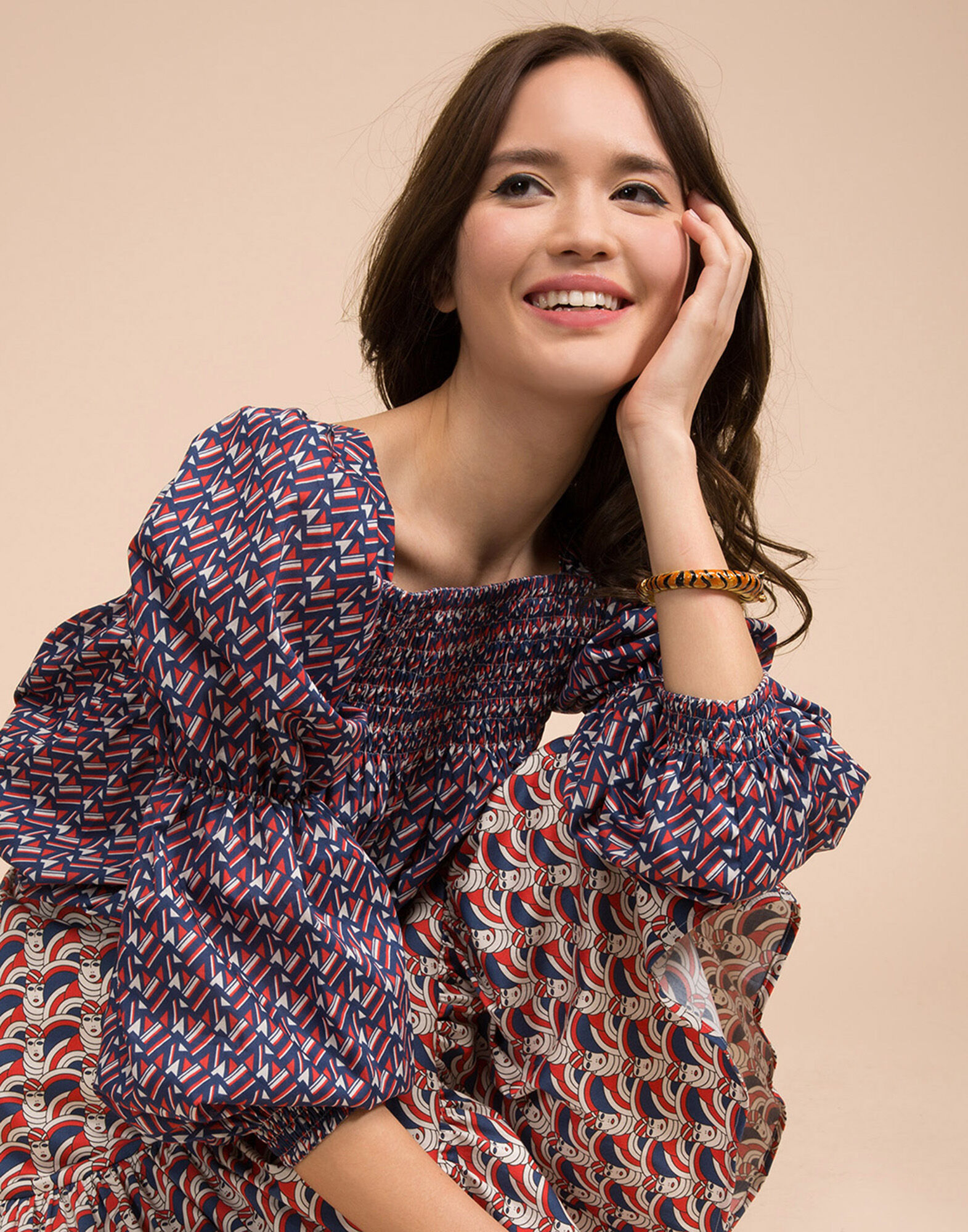 LaDoubleJ Peasant Top Mikado SHI0009COT003MIK0001