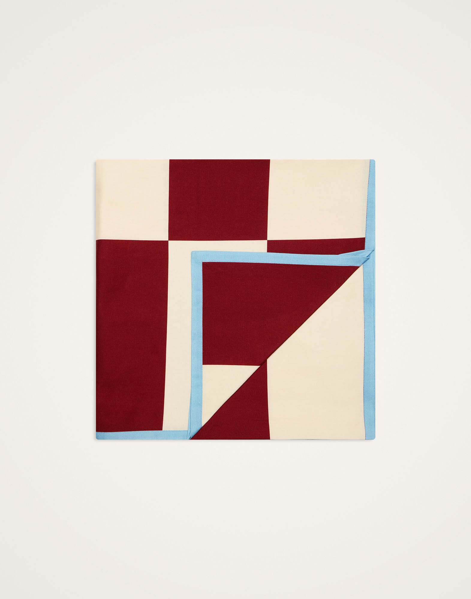 La DoubleJ Large Tablecloth Contrada Bordeaux TBC0020COT073CTD01RE02