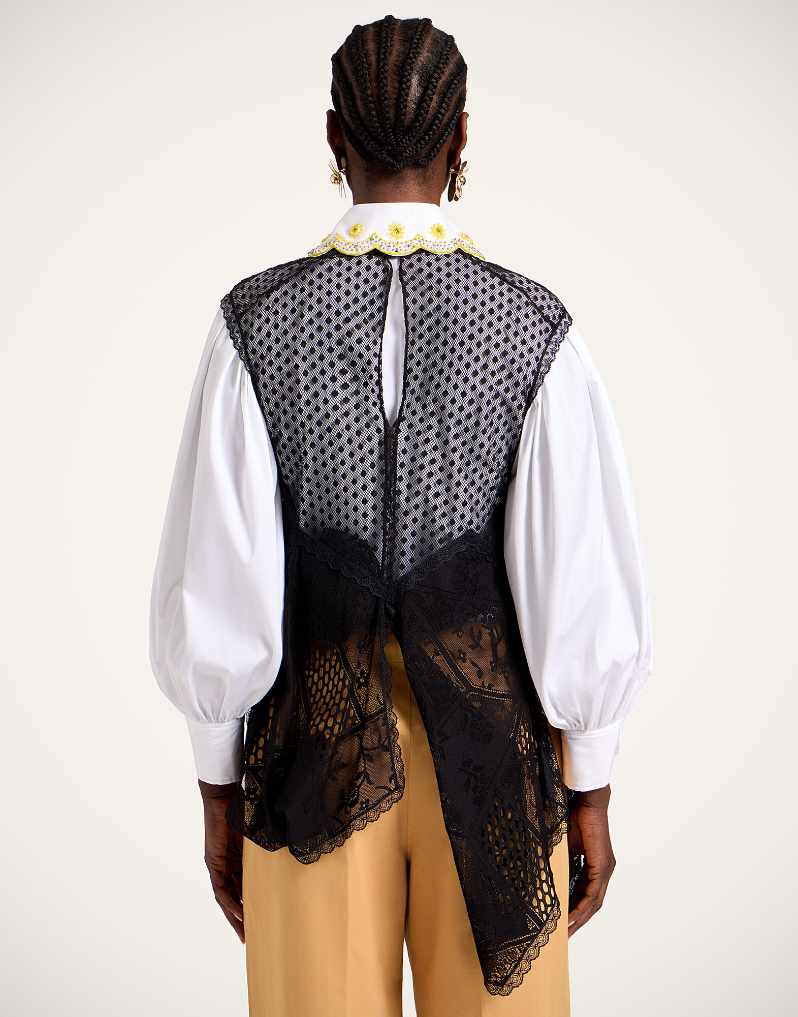 La DoubleJ Aura Top Solid Black TOP0189LAC009SOLIDBL01