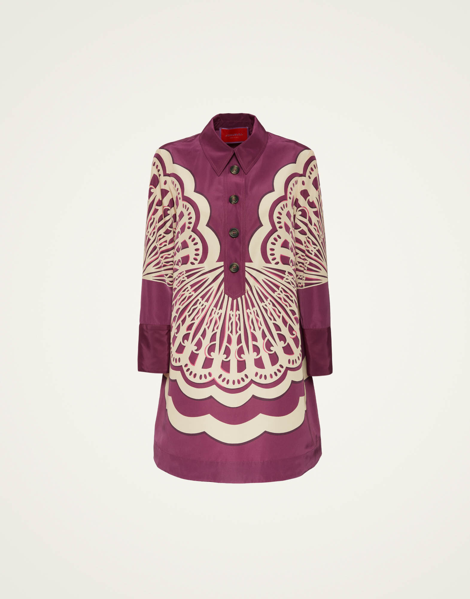 La DoubleJ Short Artemis Dress Fans Plac&eacute;e Purple DRE0701FAI002FAN03PU01