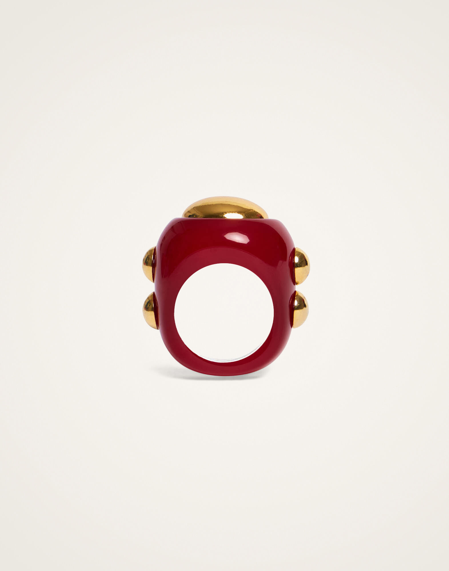 La DoubleJ Hathor Ring Solid Red RIN0002POL005SOLIDRE01