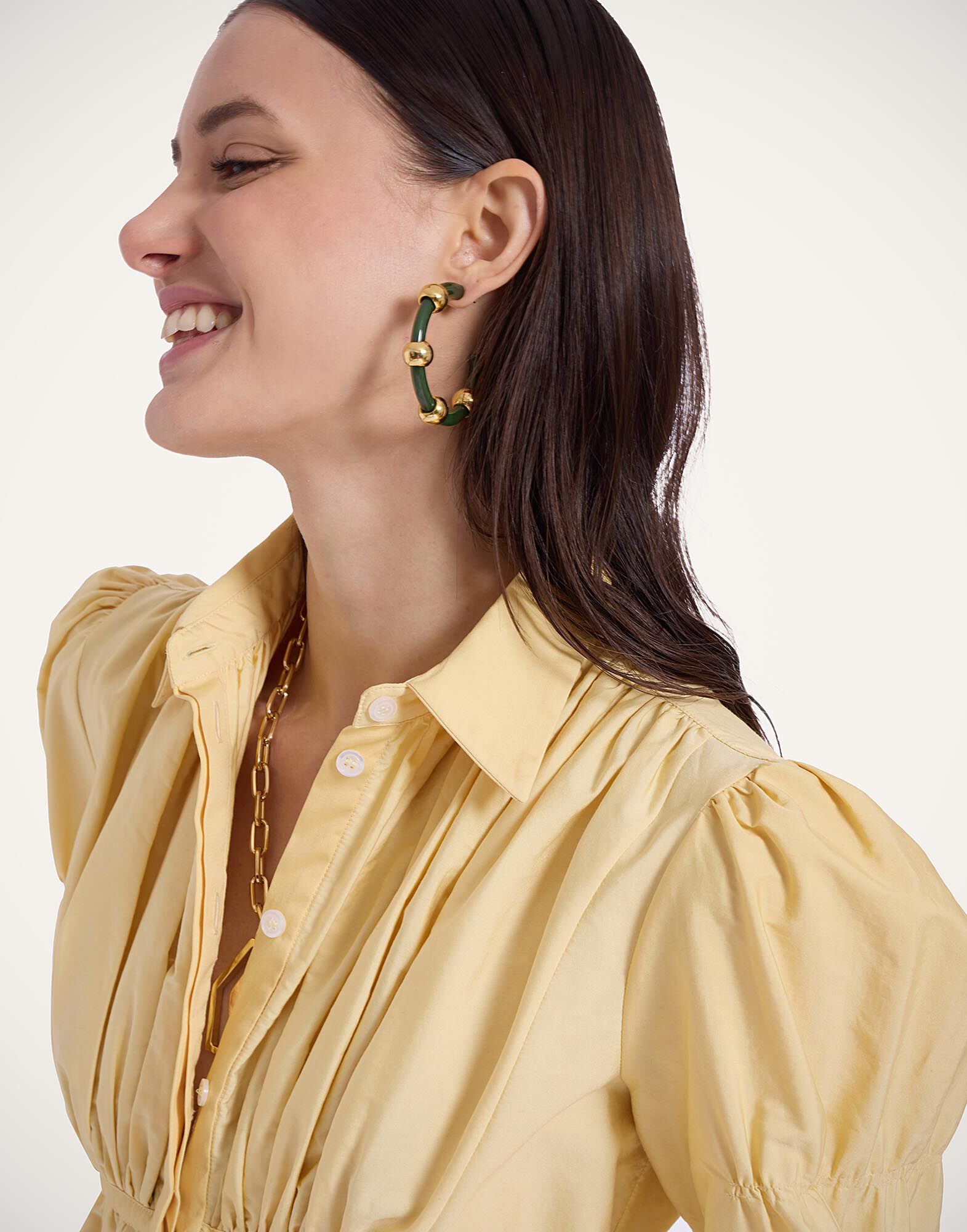 La DoubleJ Franca Shirt Eclipse Light Yellow SHI0128SAN005ECL03YE01