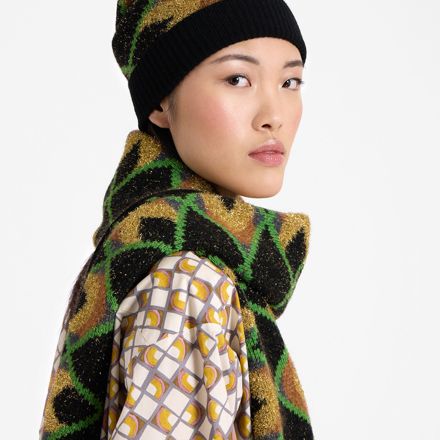 La Doublej Half-light Hat In Half-light Black