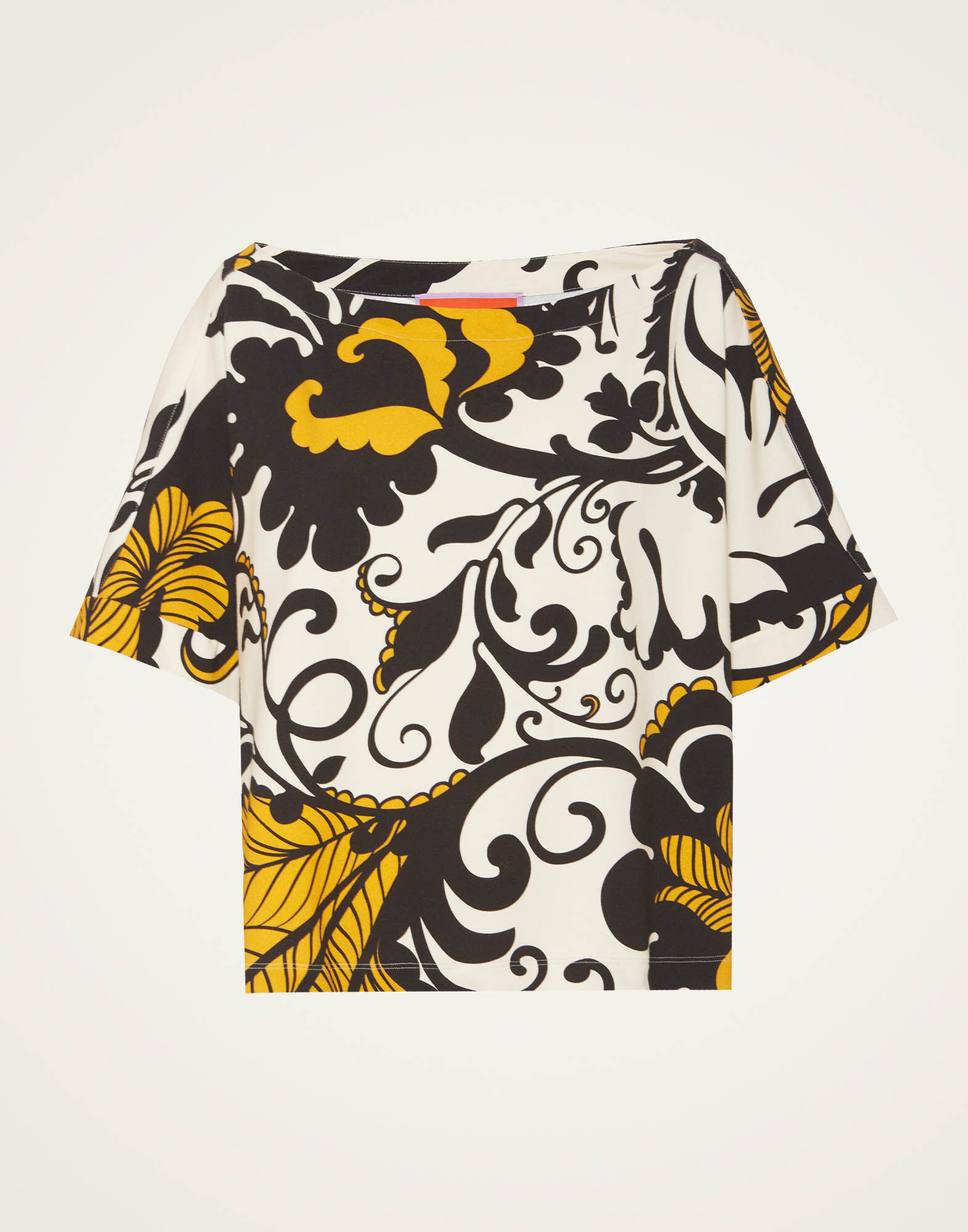 La DoubleJ Meditation Tee Marea Black & White TSH0055JER020MRE01BL03