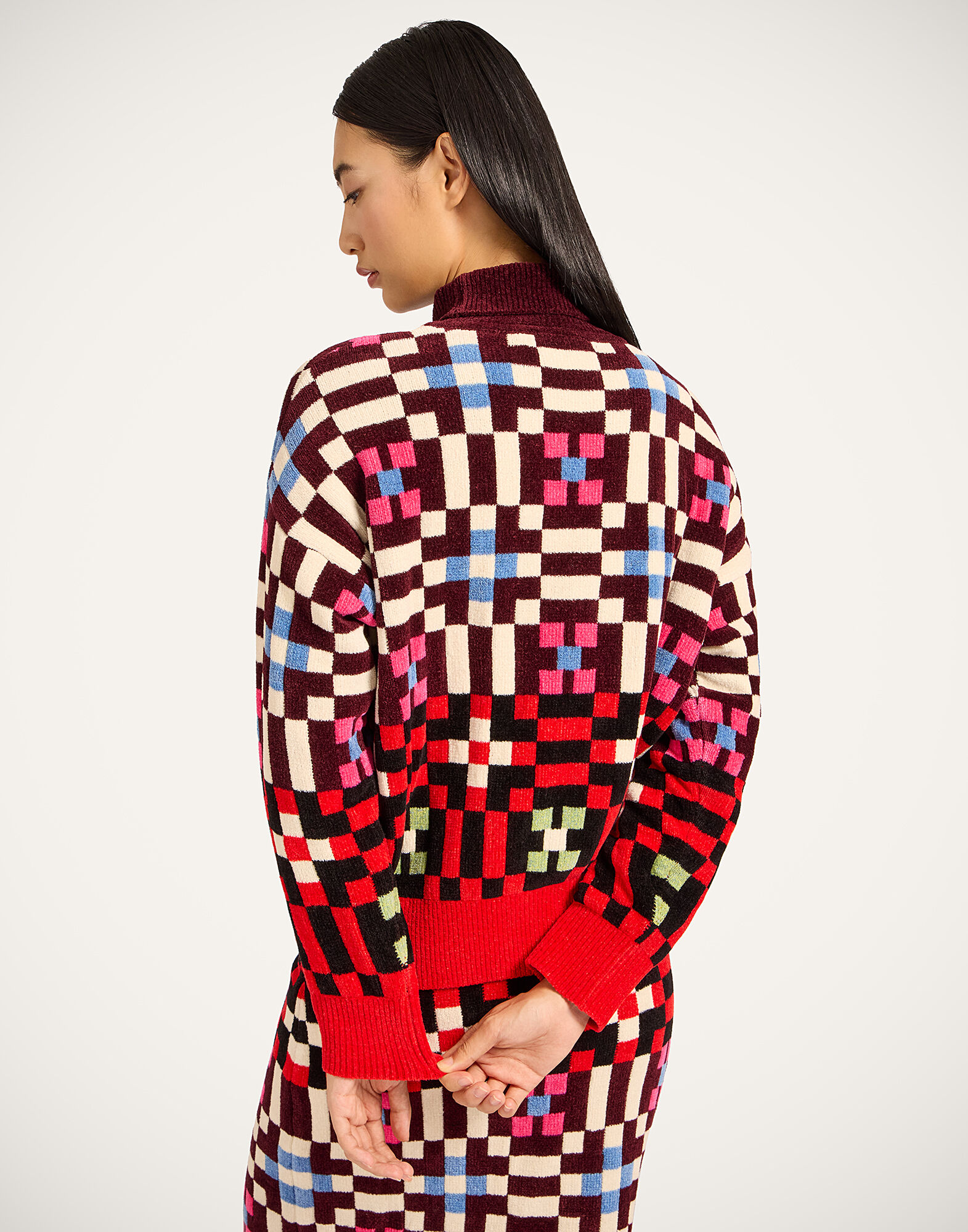 La DoubleJ Byte Turtleneck Multicolor Pink & Blue PUL0309KNI173VA387RE07