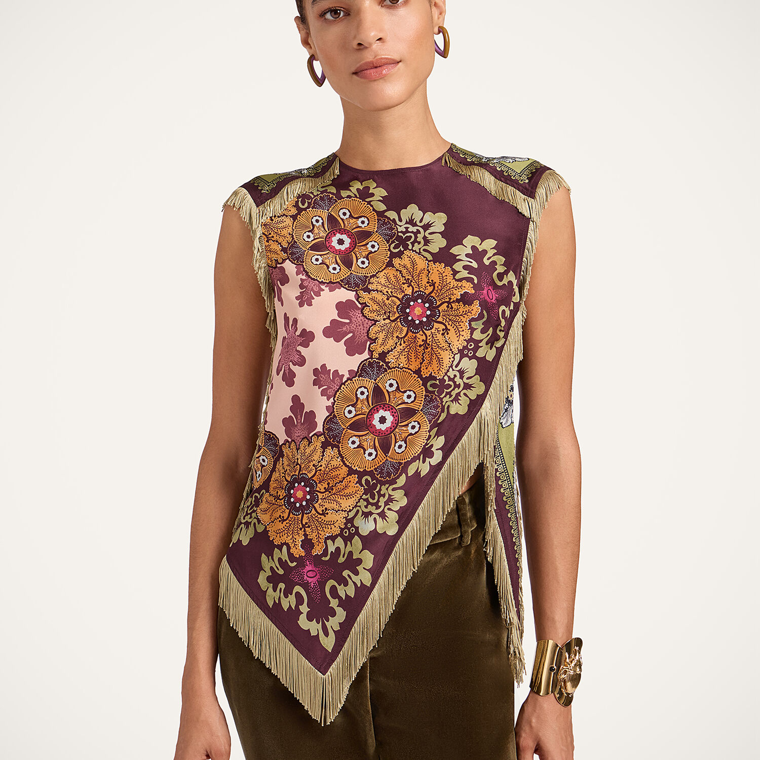 La Double J Scarf Top