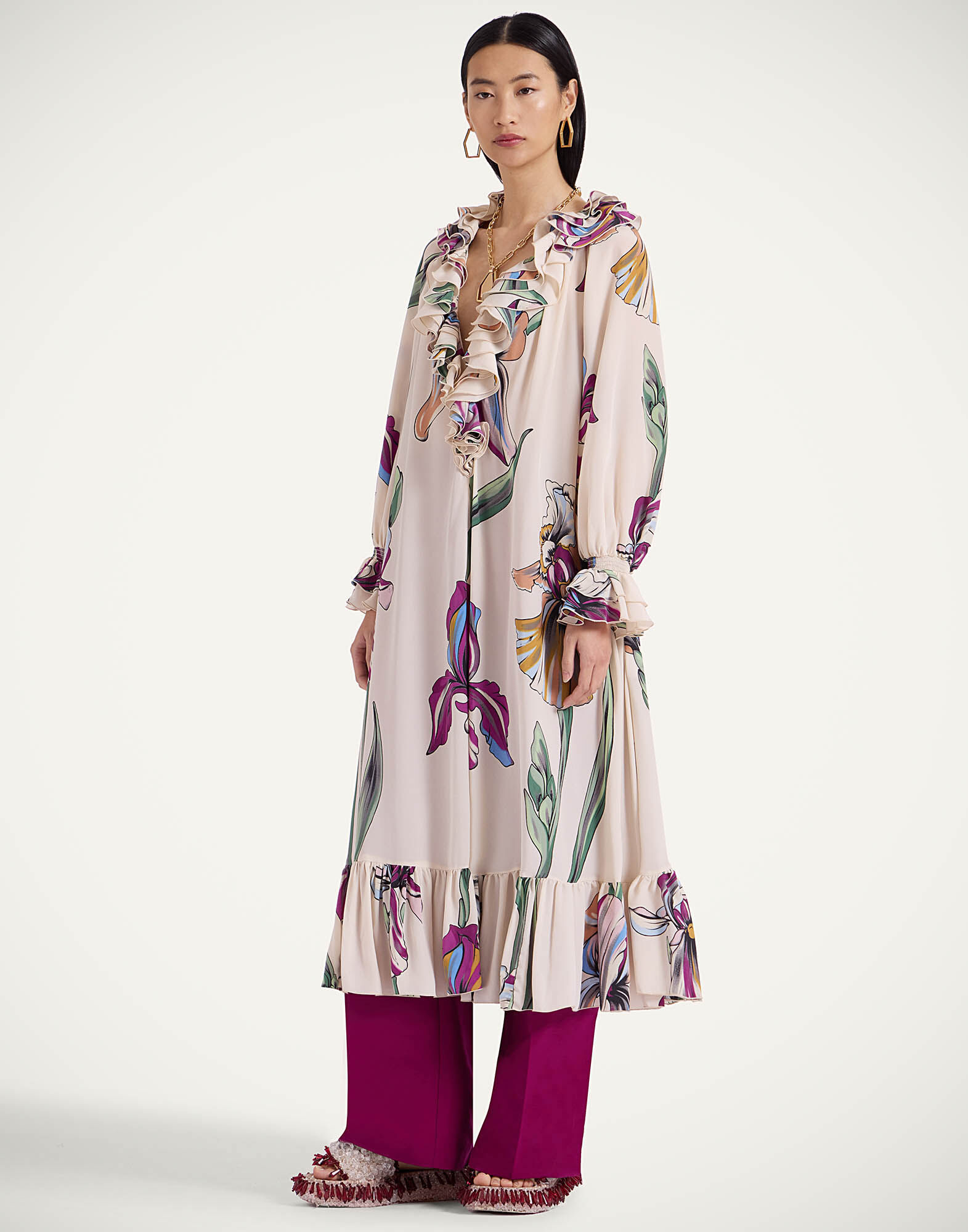 La DoubleJ Hey Jude! Dress Iris Ivory DRE0850CRE001IRS01WH04