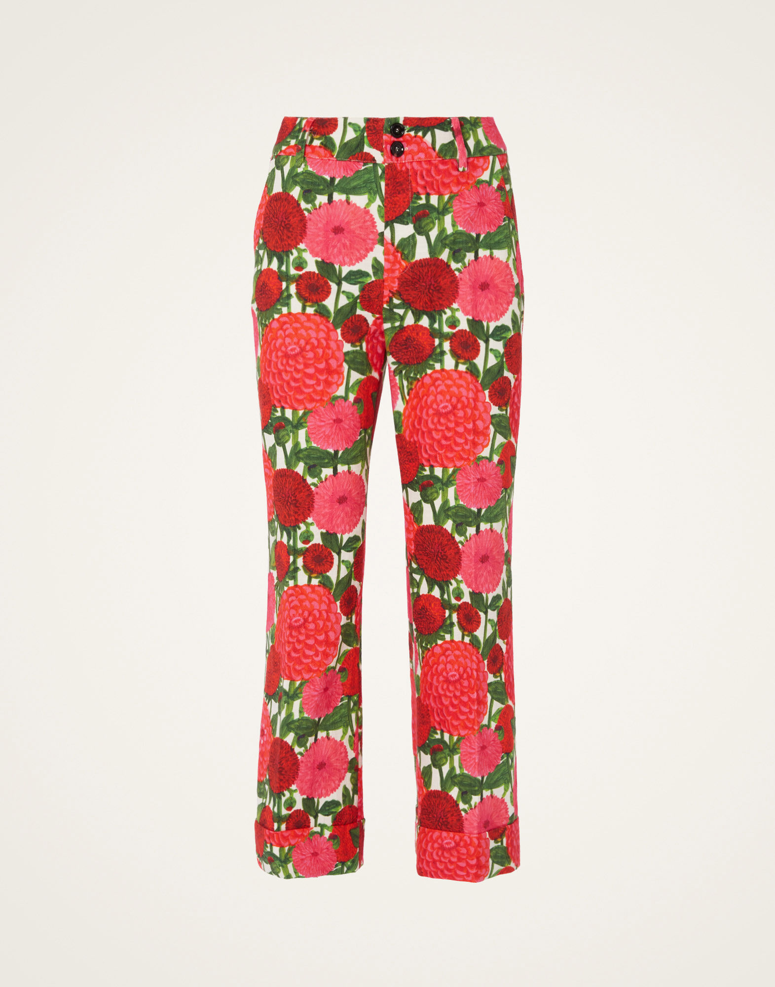 La DoubleJ Hendrix Pants Pink Dahlias TRO0014COT005DAH0001