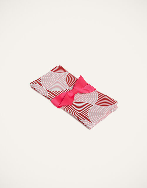 La DoubleJ Large Napkins Set Of 2 Slinky Rosso NAP0006LIN001SLI0004