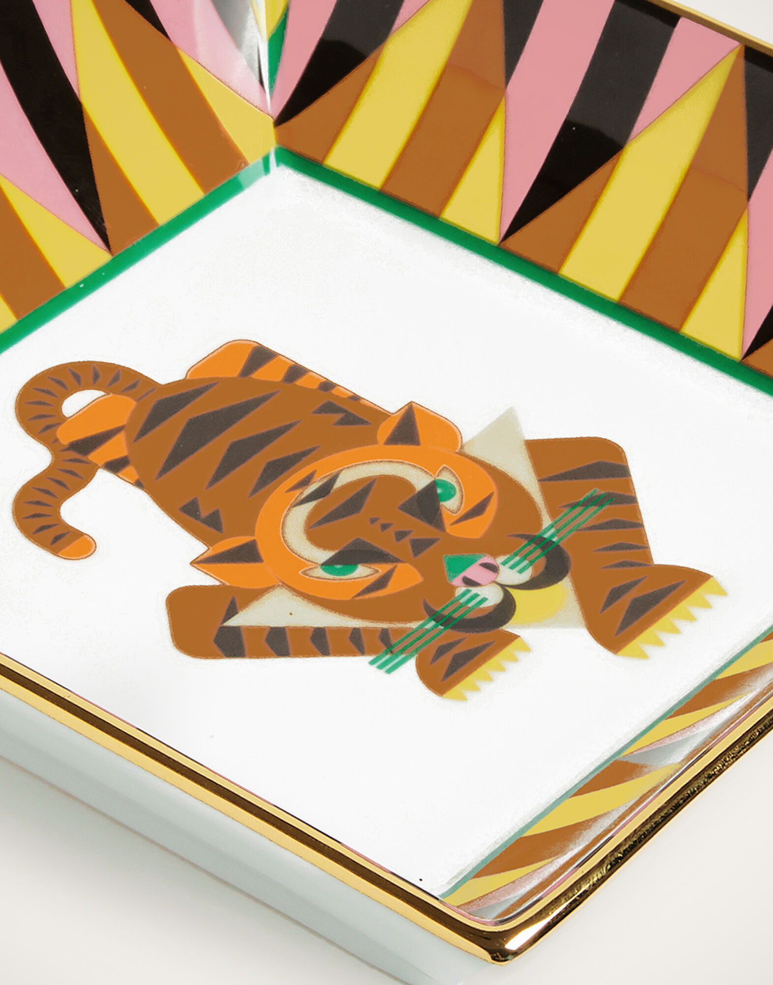 La DoubleJ Trinket Tray (15X15) Tiger DIS0056CER001SPA0002