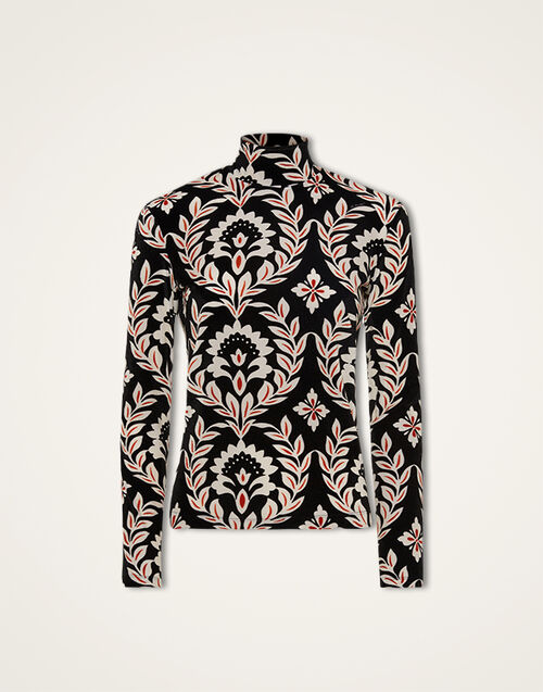 La DoubleJ Turtleneck Ghirlanda Black SHI0030VEL006GHI01BL01