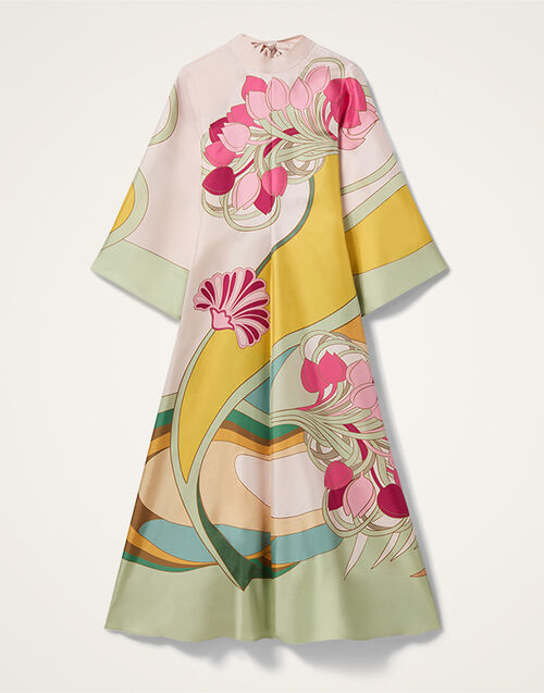 La DoubleJ Magnifico Dress Tulip Plac&eacute;e Green DRE0232SIL001TUL07GR02