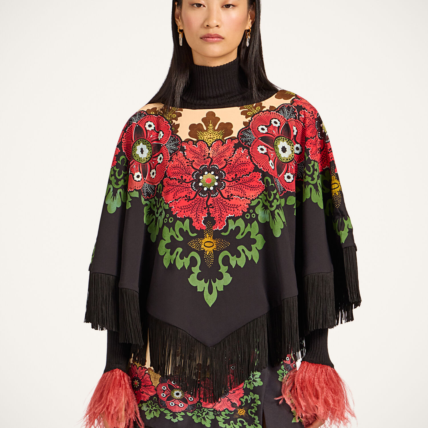 La Double J Reversible Mini Poncho