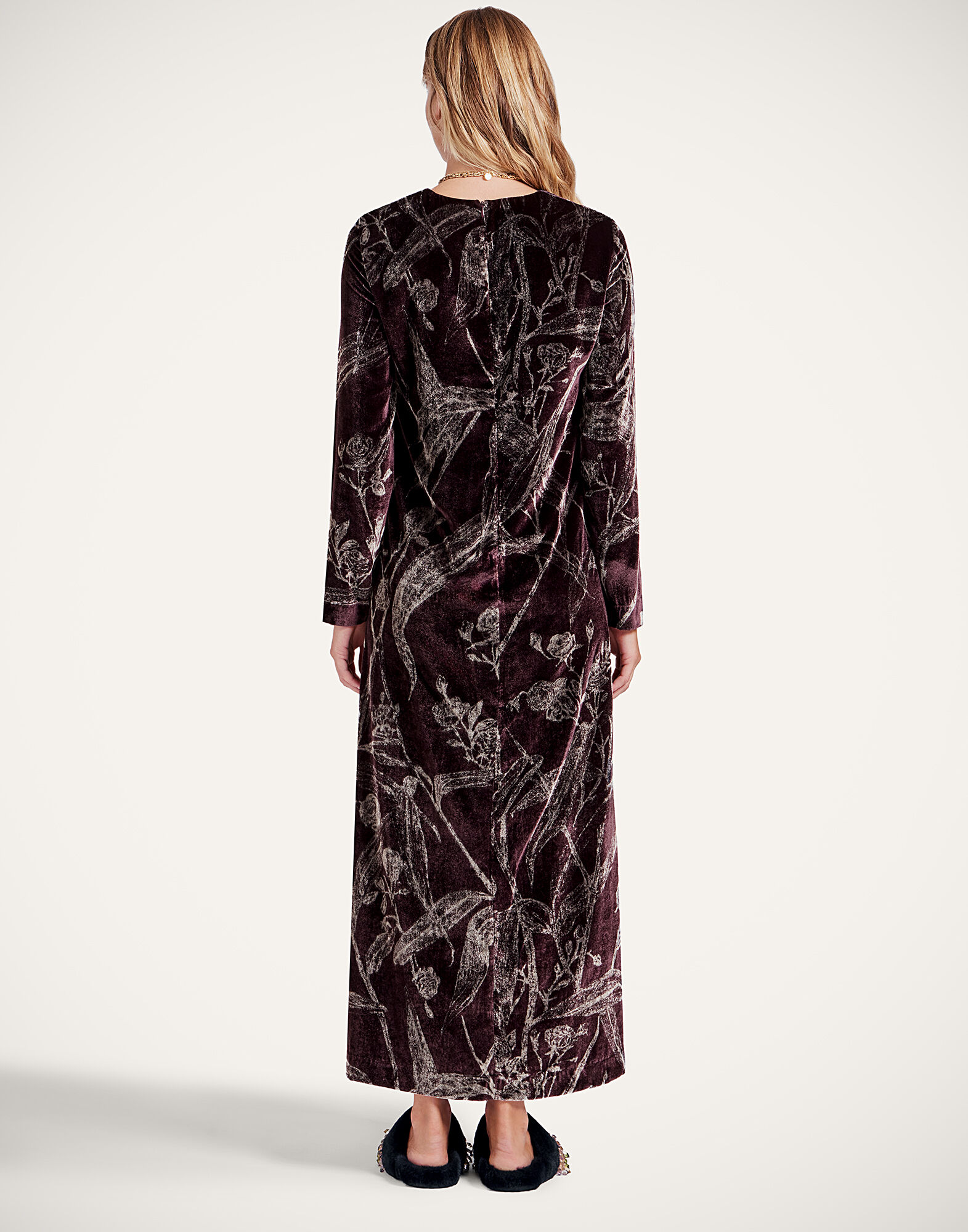 La DoubleJ Long Sleeve Swing Dress Bamboo Burgundy DRE0184DEV004BMB03RE07