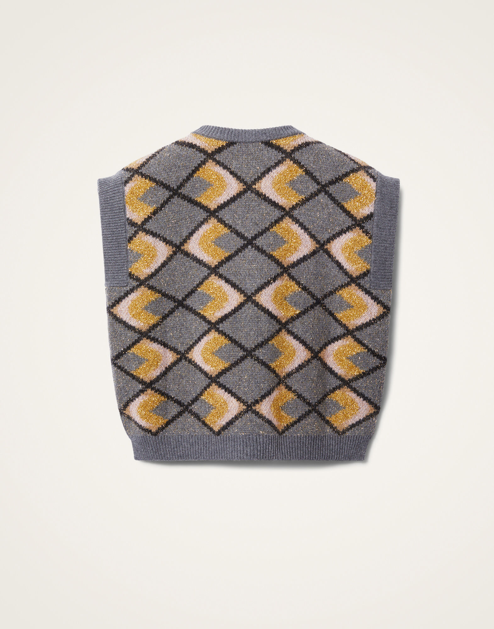 La DoubleJ Half-Light Gilet Half-Light Grey PUL0223KNI132VA307GY02