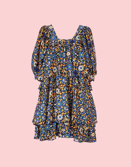 LaDoubleJ Big Mama Dress Confetti Blu DRE0049SIL001CON0002