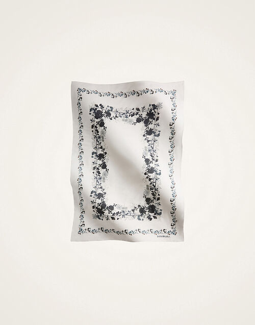 La DoubleJ Pareo Stilo Plac&eacute;e Ivory SCA0020COT021STI01WH04