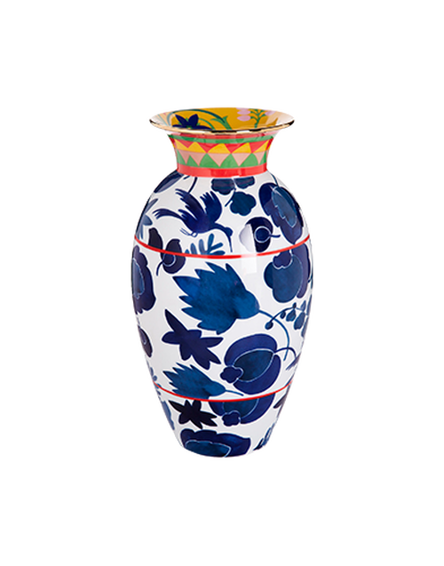 La DoubleJ Amphora Vase Wildbird Blu VAS0001CER001CER0001