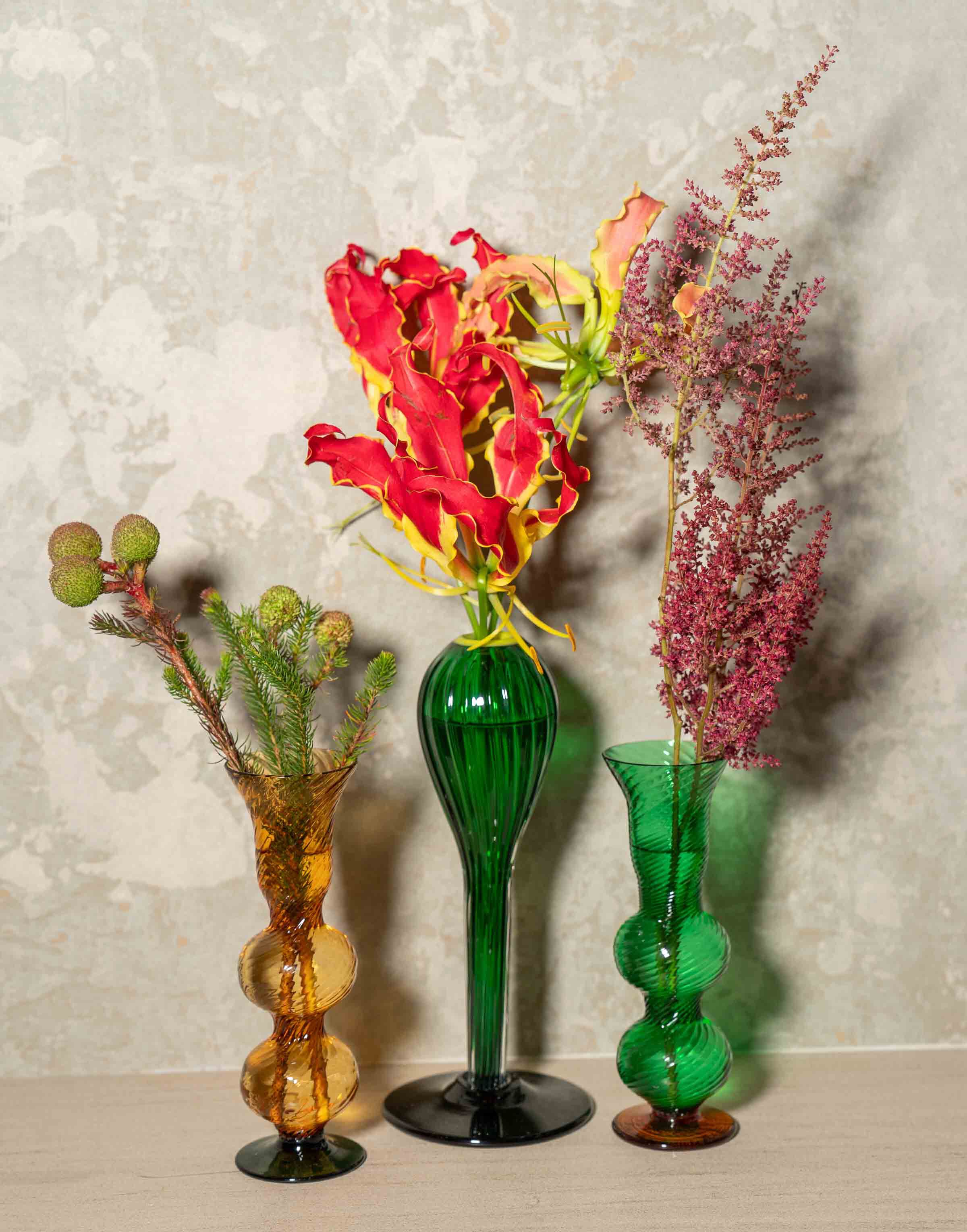 La DoubleJ Baby Bubble Candle Stick Solid Amber OTC0001MUR001SOLIDYE10