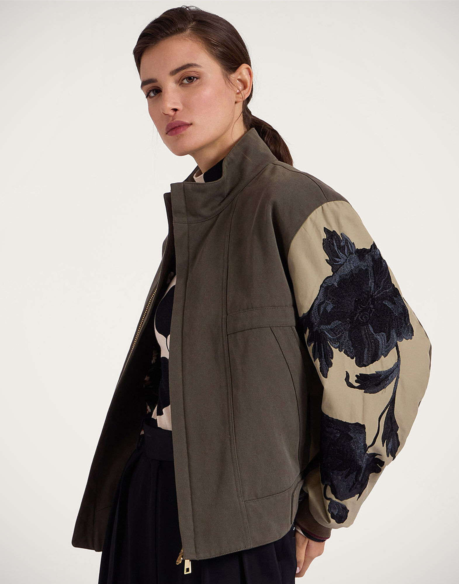 La DoubleJ Janis Puffer Solid Camouflage Green JAC0123COT065SOLIDGR08