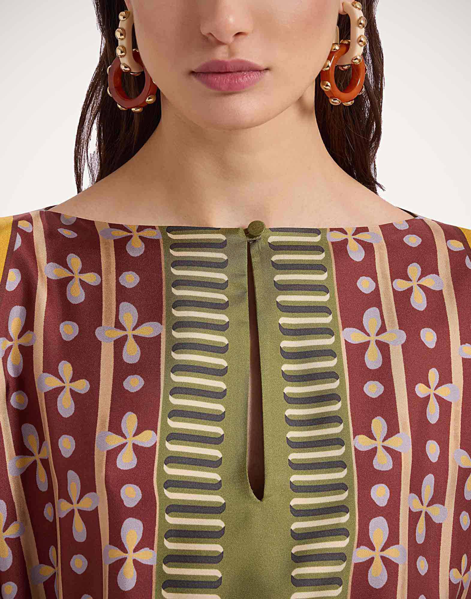 La DoubleJ The Apericena Dress Eclipse Plac&eacute;e Yellow DRE0806SIL006ECL05YE02