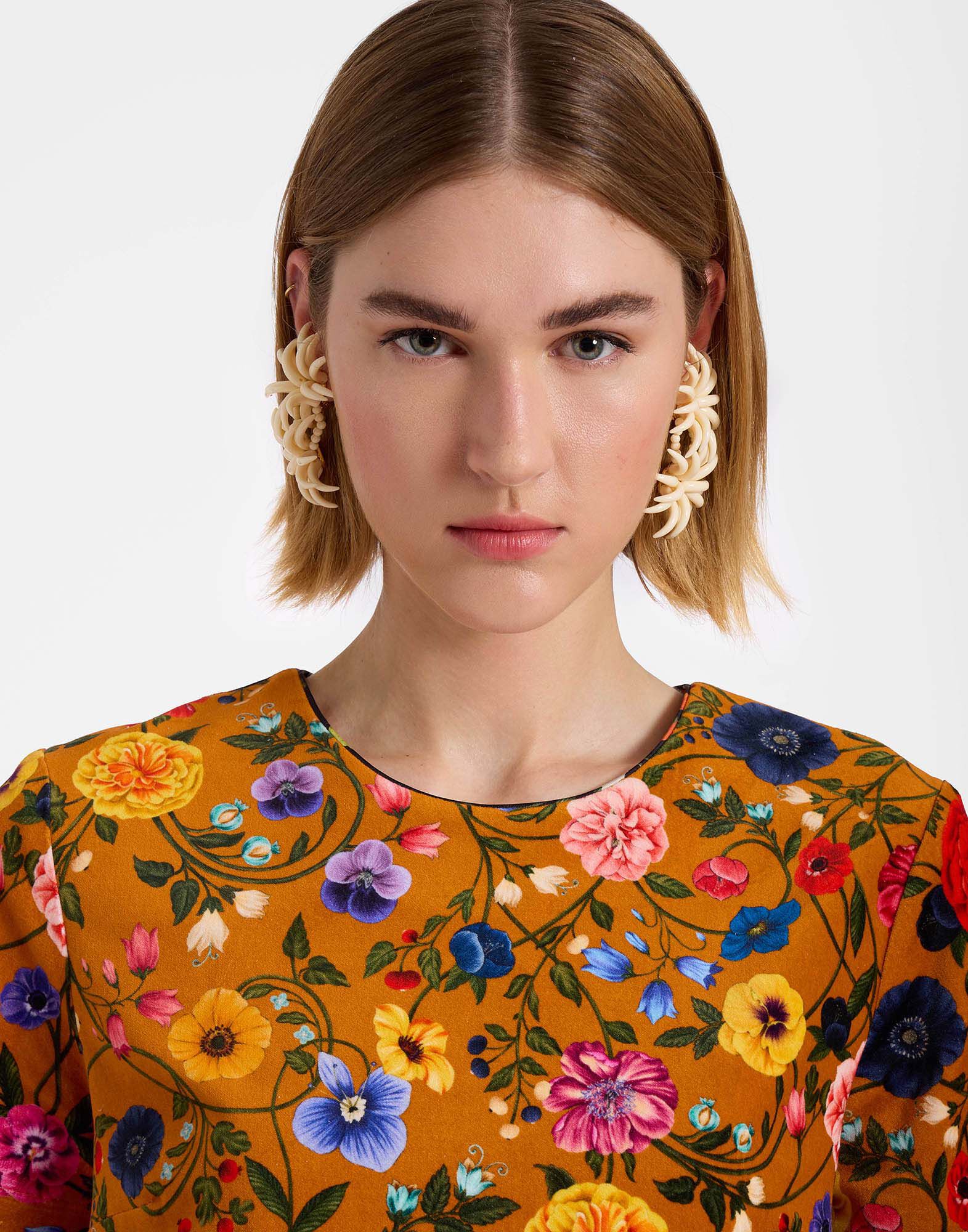 La DoubleJ Mini Swing Dress Botticelli Rust DRE0658VEL001CEL01OR04