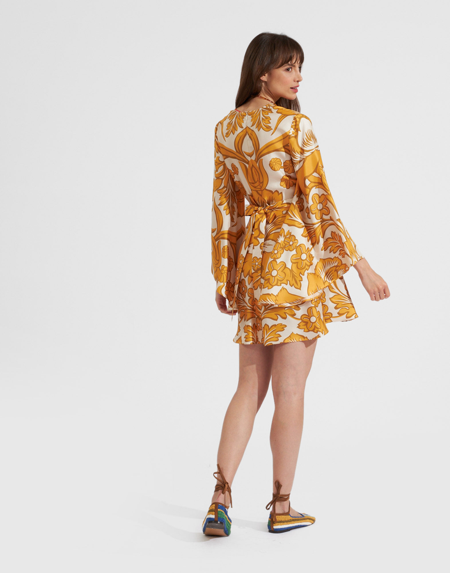 La DoubleJ Mini Magnifico Dress Va-Va Plac&eacute;e Gold DRE0561SIL001VAV01YE05