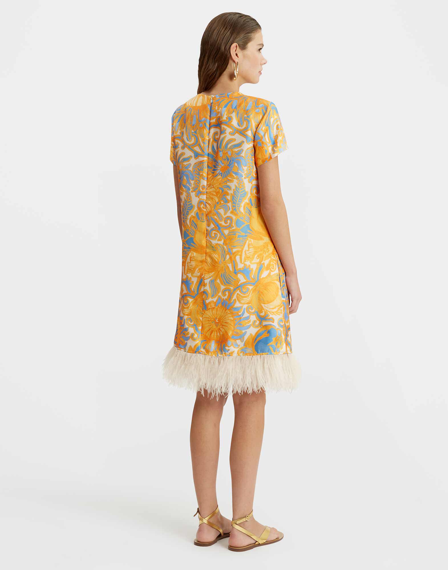 La DoubleJ Mini Swing Dress Anemone Orange DRE0397SIL001ANE01OR02