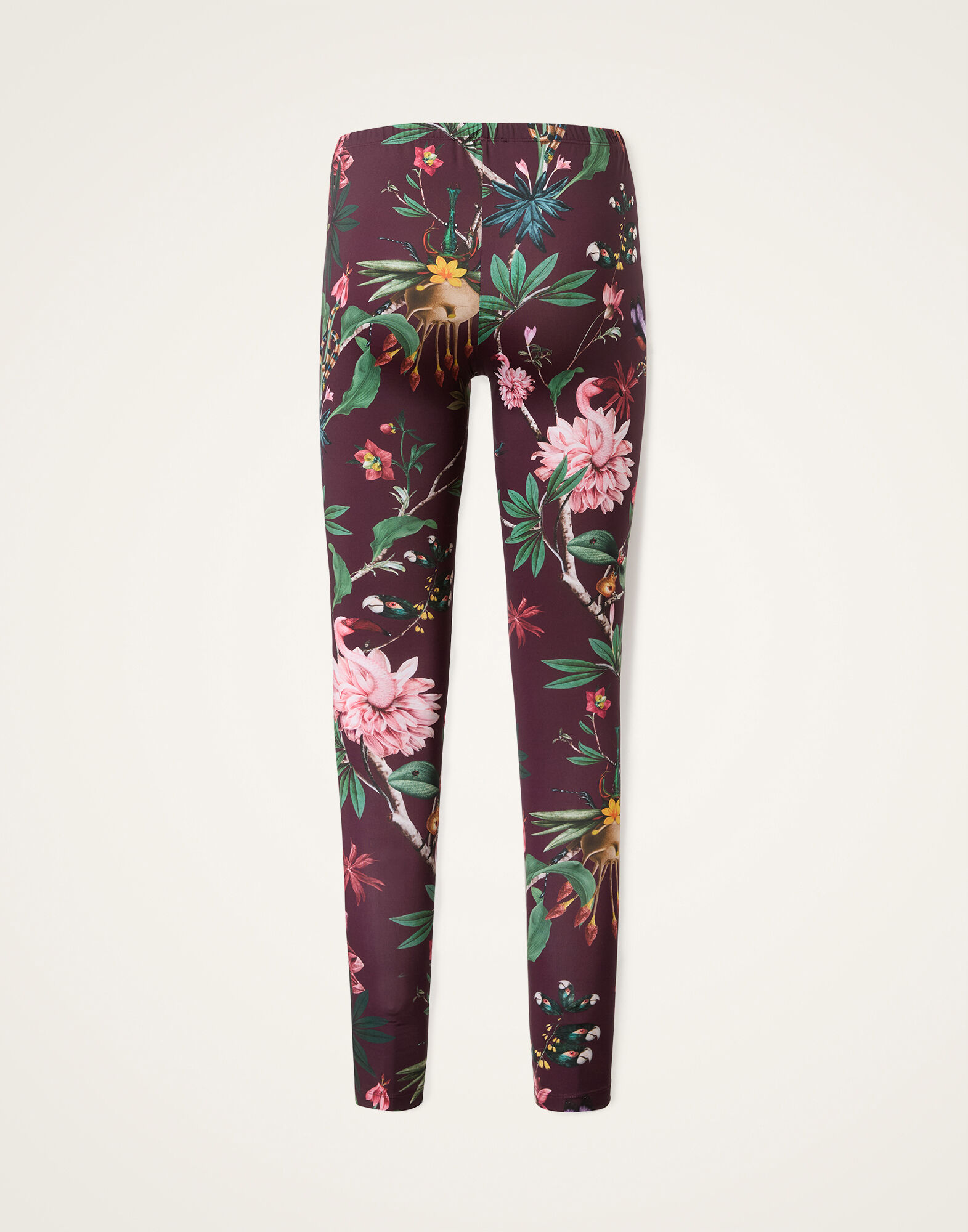 La DoubleJ Leggings Zooflora Burgundy TRO0013JER005ZOF02RE02