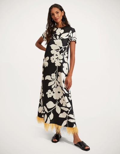 winter swing dress Winter Driving Home Print Syracuse Swing Dress Rockamilly