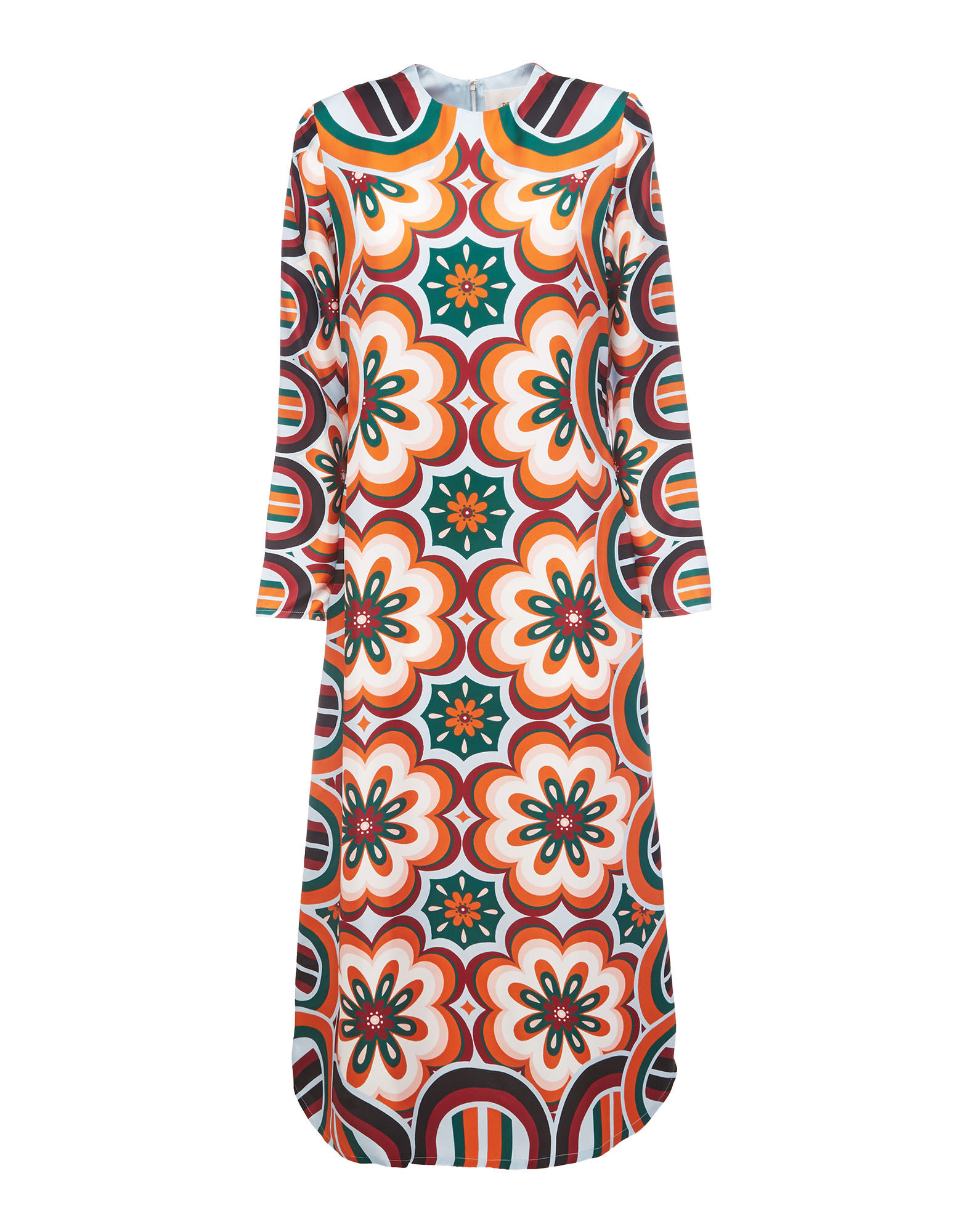 LaDoubleJ Long Sleeve Swing Dress Ciccio Arancio DRE0231SIL006CIC0002