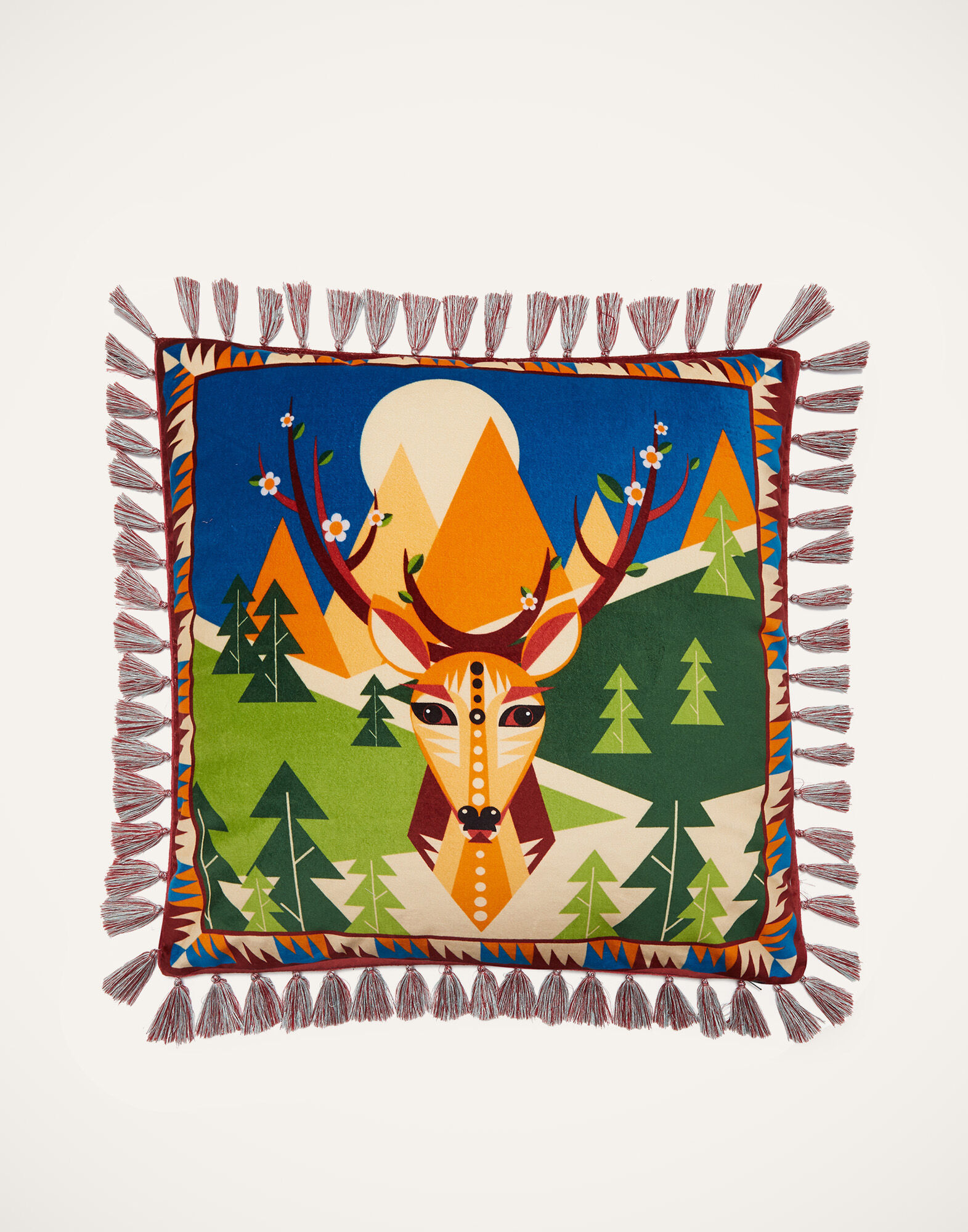 La DoubleJ Spirit Animal Cushion Deer CUS0002VEL001SPA0005