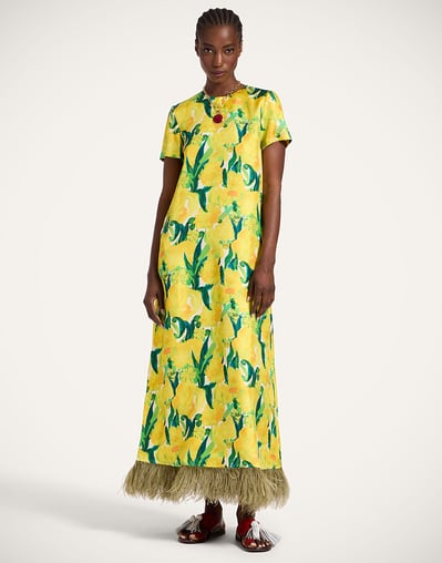 green yellow floral dress Blossoming Romance Mini Dress - Yellow, Cream and Green, XS | Hazel and Olive