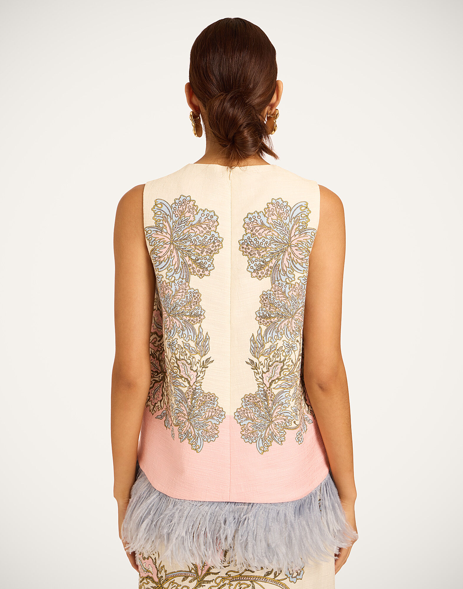 La DoubleJ La Scala Top Swathe Ivory TOP0220COT005SWA03WH04