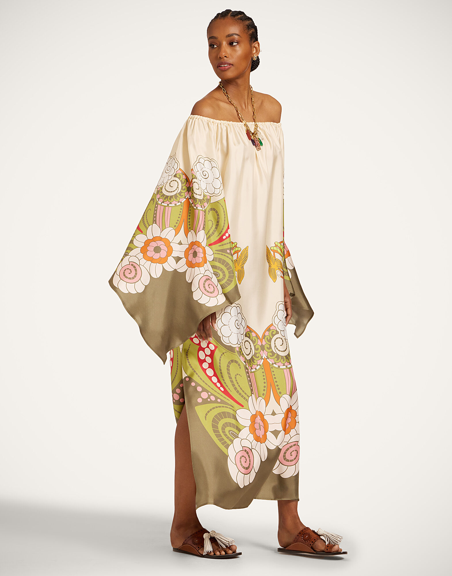 La DoubleJ Goddess Dress Ambrosia Plac&eacute;e Ivory DRE1020SIL029AMB03WH04