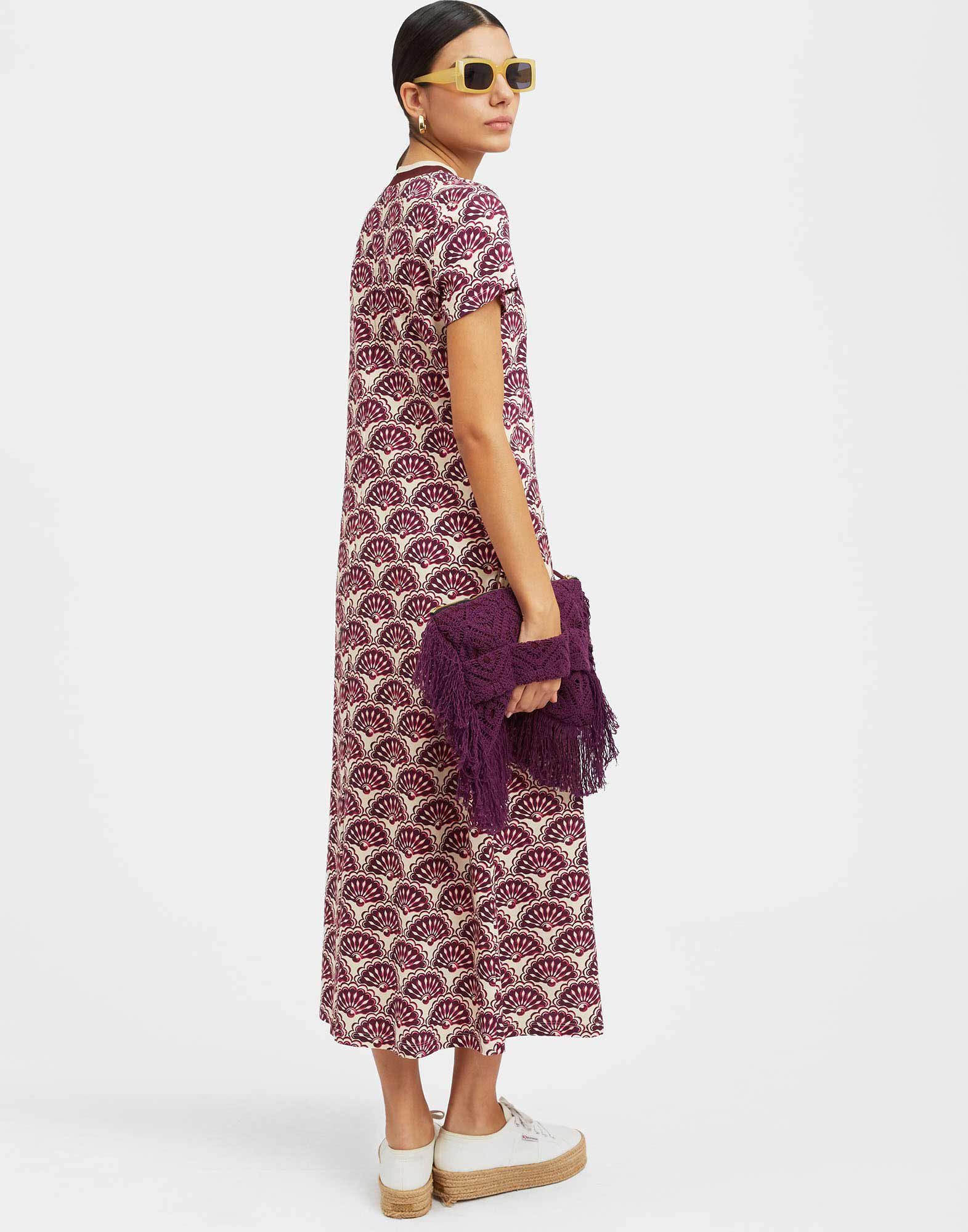 La DoubleJ Sporty Swing Dress Fans Purple DRE0247JER002FAN01PU01