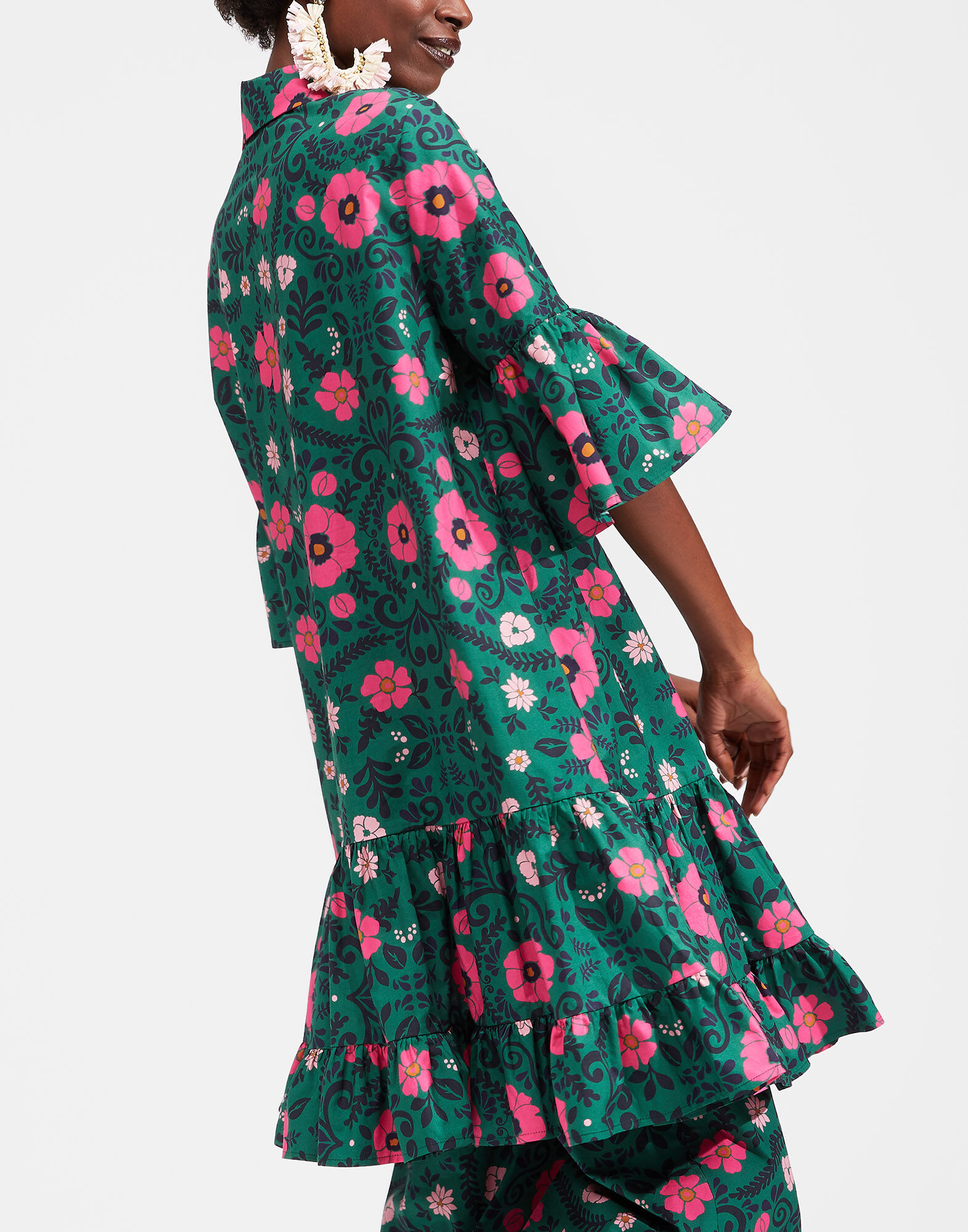 LaDoubleJ Choux Dress Heckfield Verde DRE0193COT001HEC0002