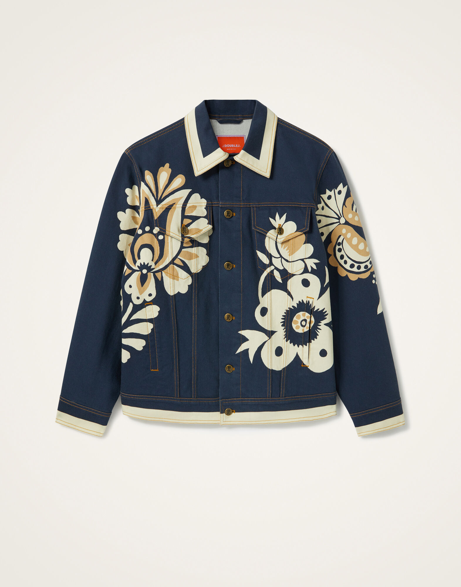 La DoubleJ JJ Jean Jacket Selva Plac&eacute;e Blue JAC0070DEN001SEL07BU03