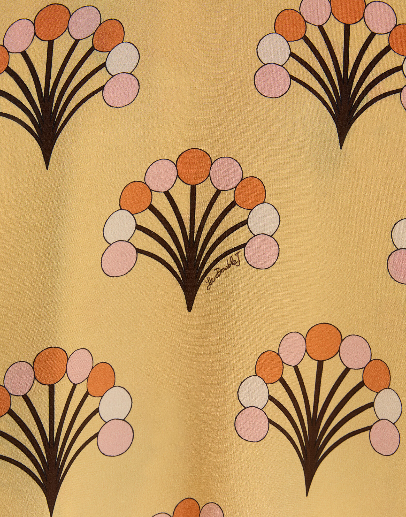 La DoubleJ Petal Dress Florette Yellow DRE1032CRE001FLO05YE02