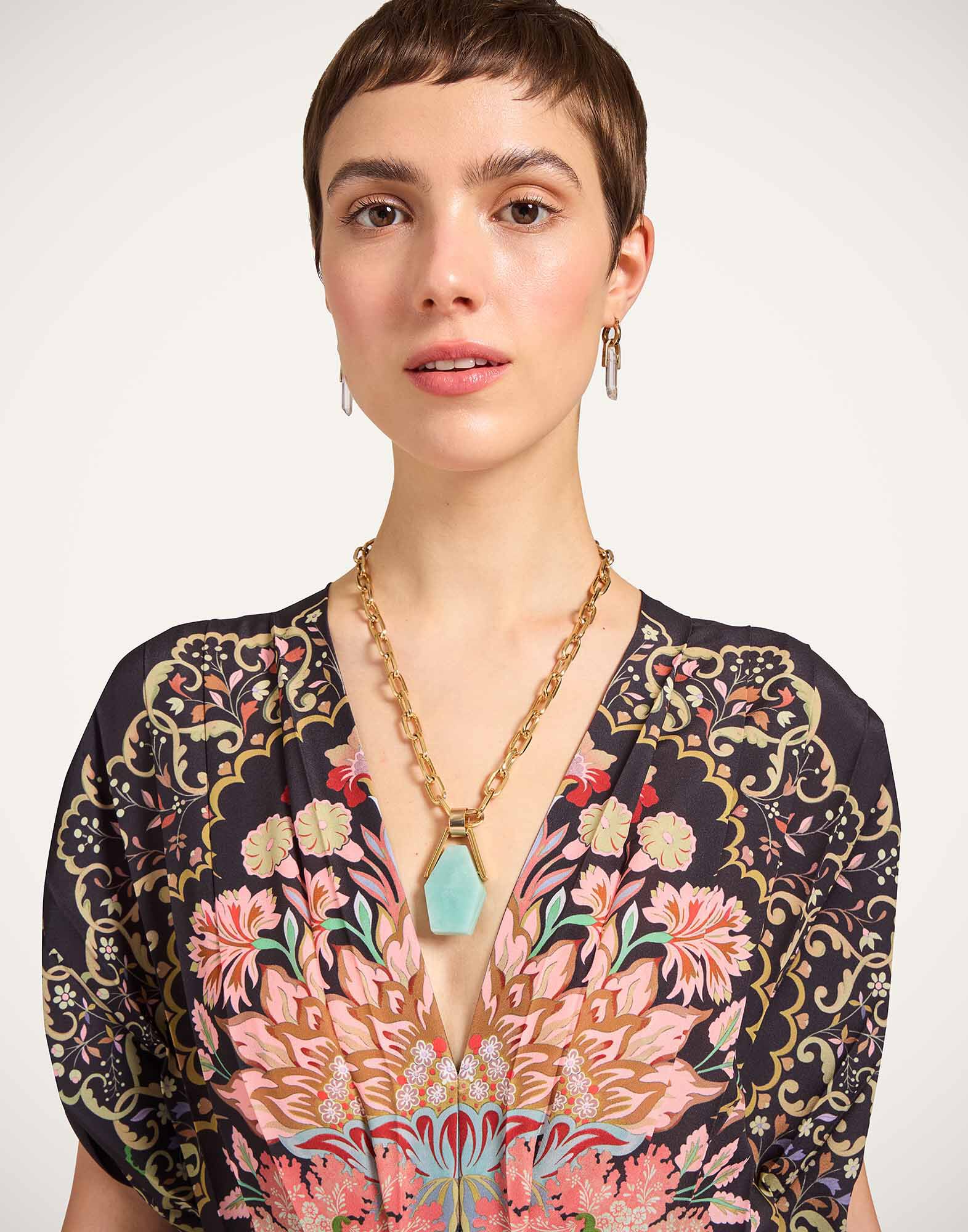 La DoubleJ Accordion Dress Cornucopia Plac&eacute;e Black DRE0991CHF007CRN03BL01