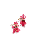La DoubleJ Small Flora Earrings Fiore Rosa EAR0028RAF001FIO0009