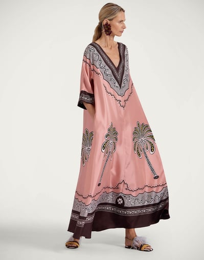 Muumuu Dress in Mirage Place Pink for Women | La DoubleJ US Muumuu Dress in Mirage Place Pink for Women | La DoubleJ US